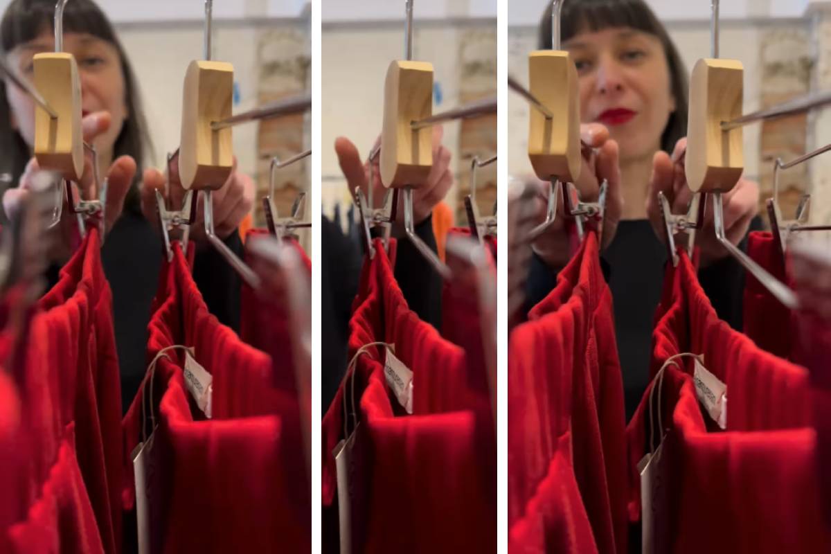 trucos para colgar vestidos largos