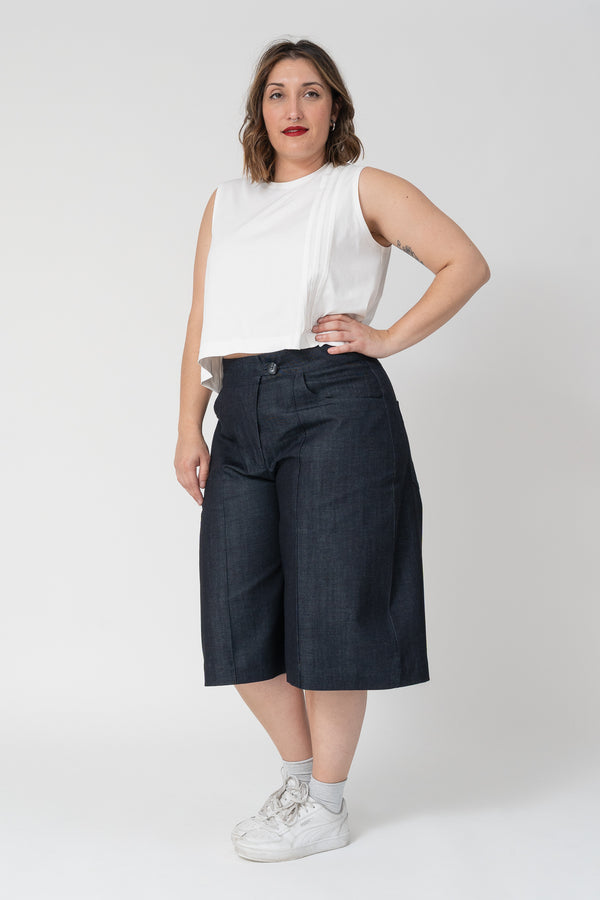 Bermudas Raquel denim blue