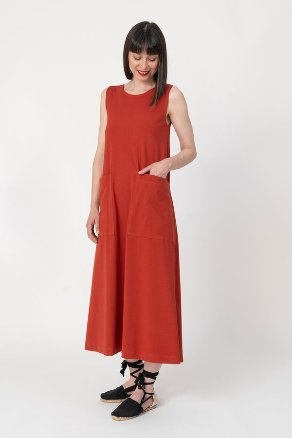 Vestido Albor orange blood
