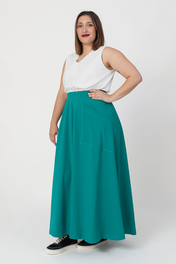 Falda Travesía verde
