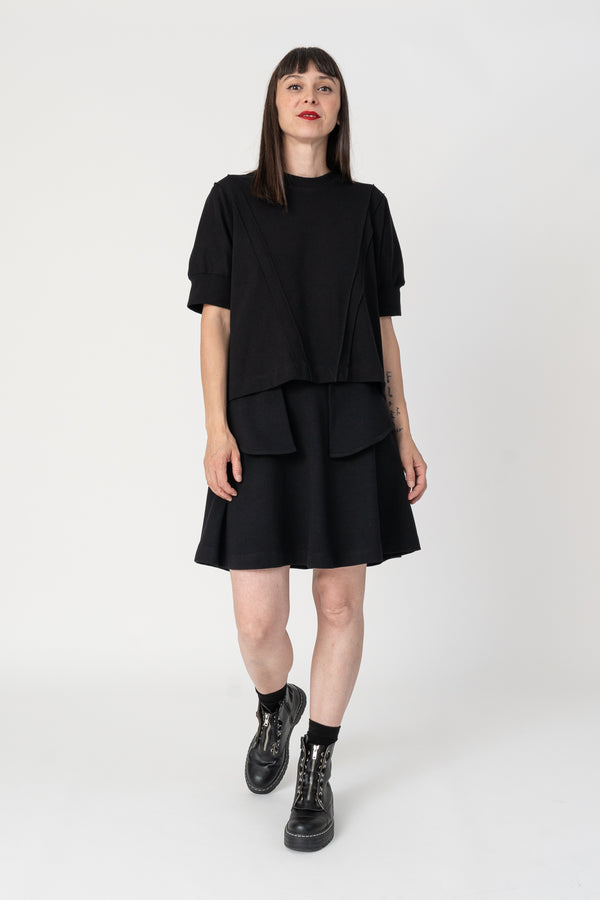 Camiseta over pestañas Alisio negro