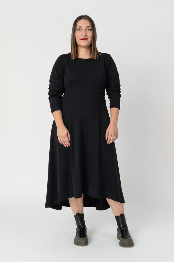 Vestido tiras cierzo negro