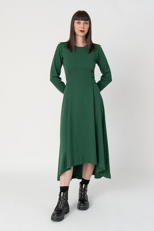 Vestido tiras cierzo verde