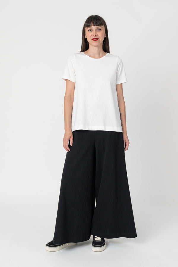 Camiseta basica evase blanca