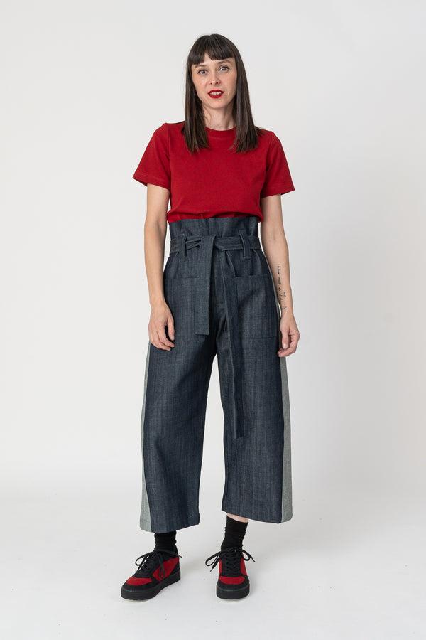 Pantalon cintura alta Mistral denim