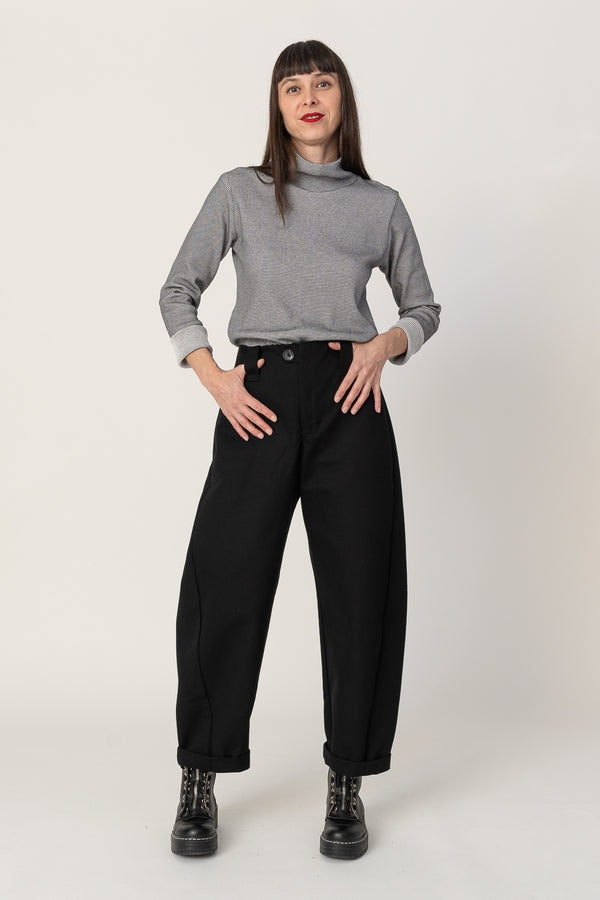 Pantalon Simone Godet Negro
