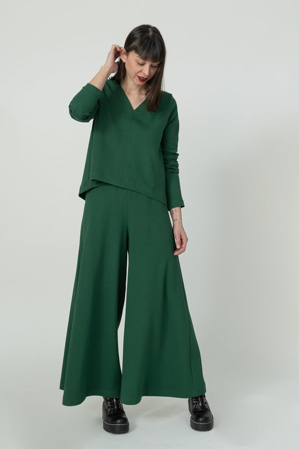 Teide green flared jersey