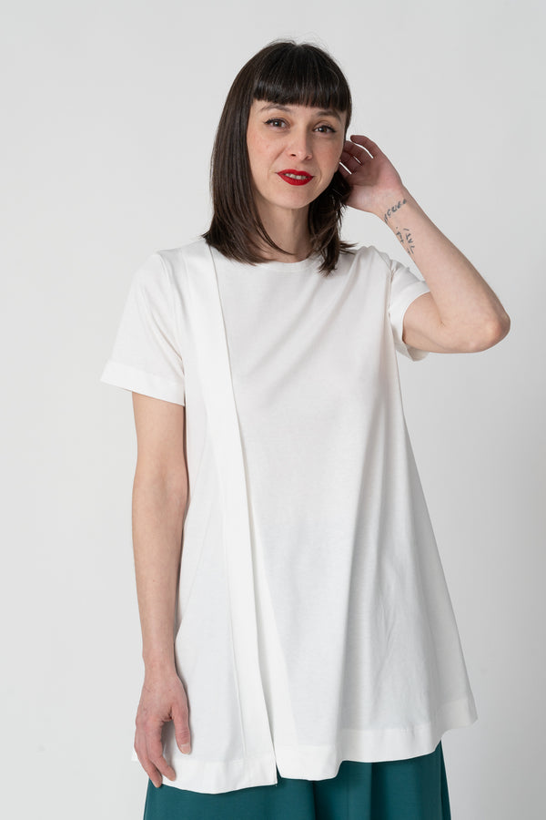 Camiseta pestaña blanca