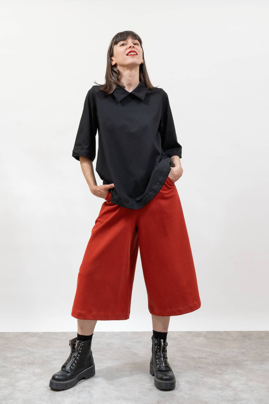 Camisa camiseta Gusi negro-Elisa Muresan