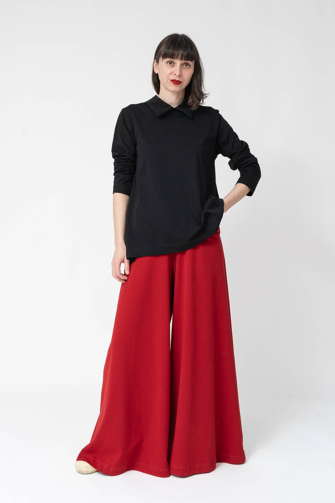Camisa camiseta over negro-Elisa Muresan