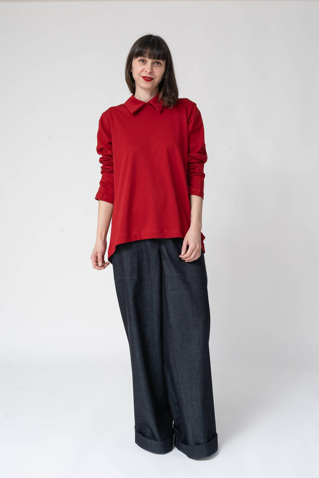 Camisa camiseta over rojo-Elisa Muresan