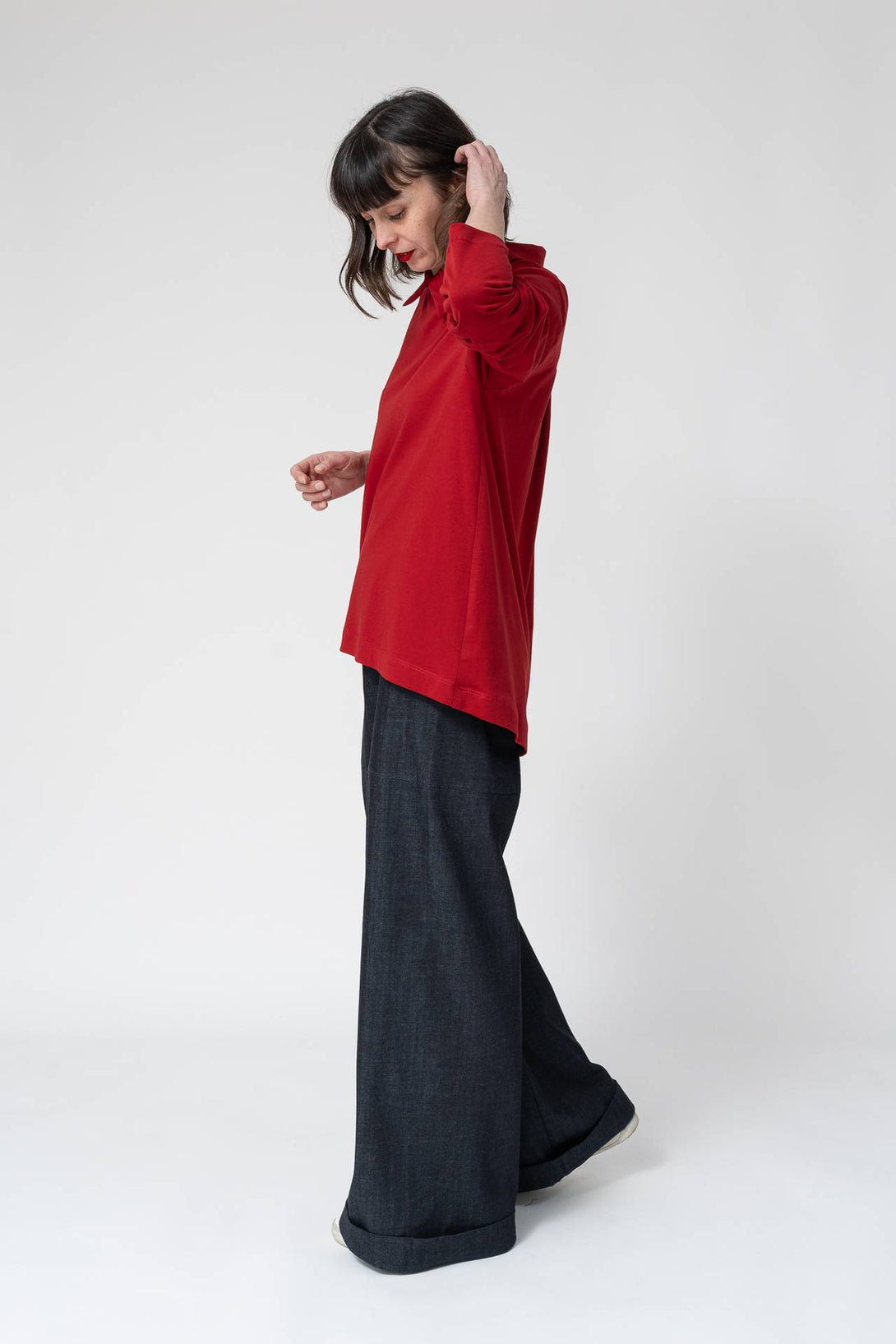Camisa camiseta over rojo-Elisa Muresan