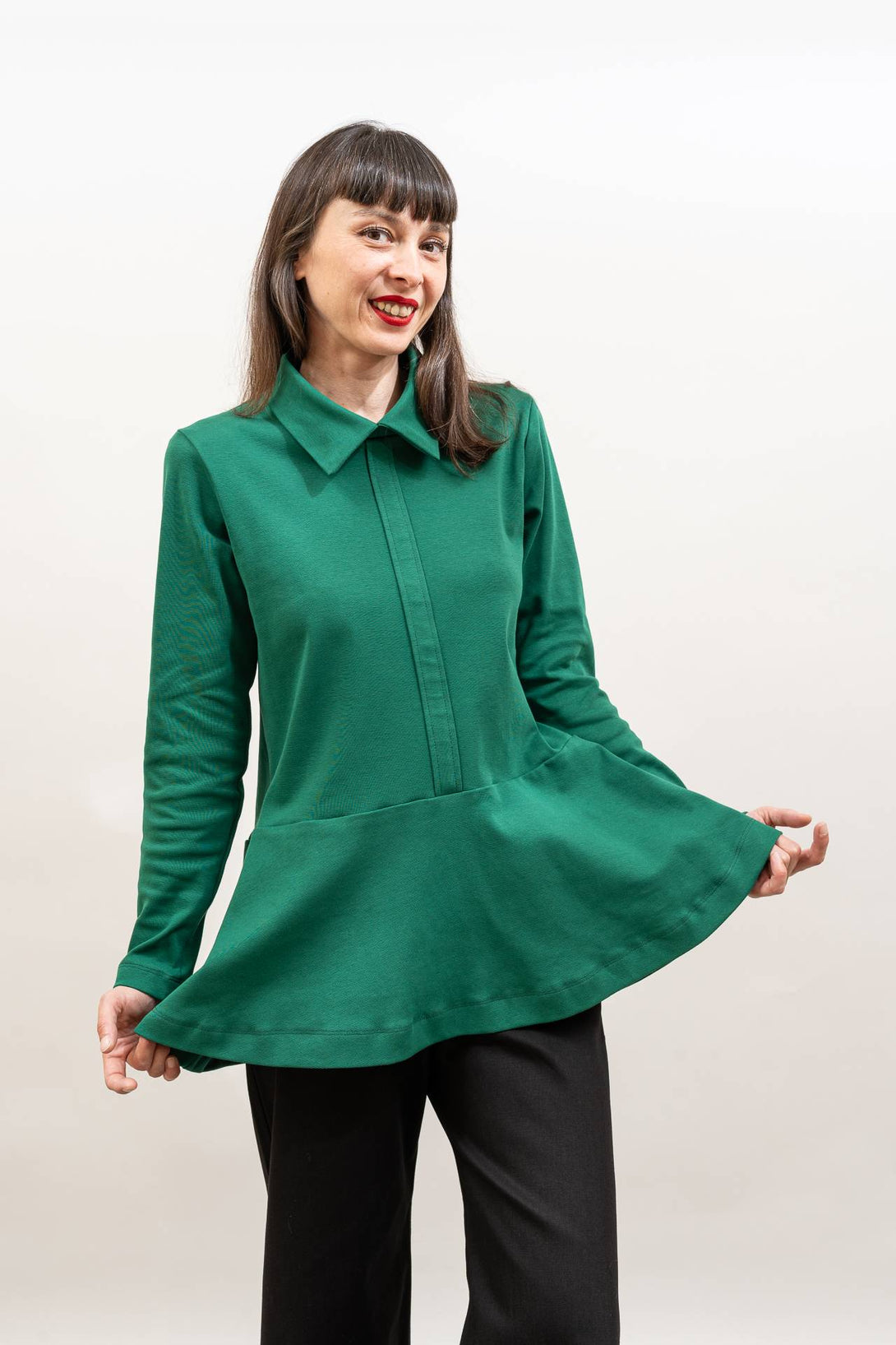Camisa camiseta vuelo verde-Elisa Muresan