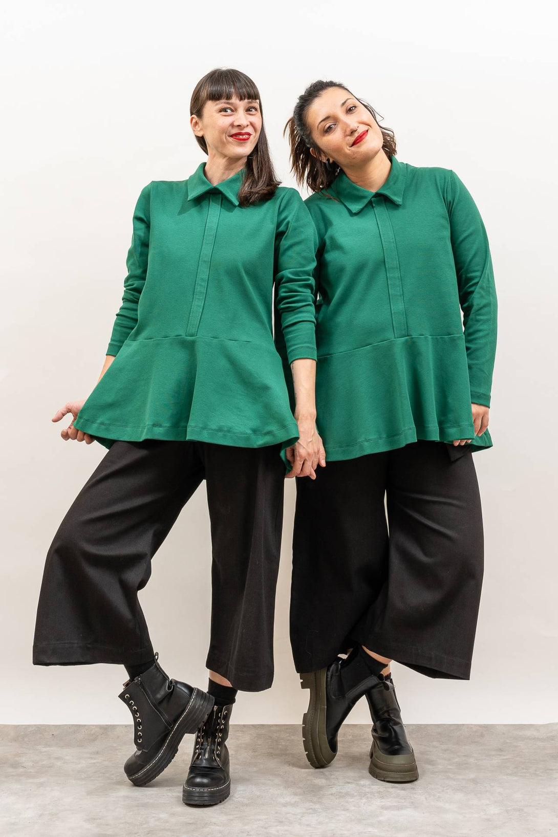 Camisa camiseta vuelo verde-Elisa Muresan