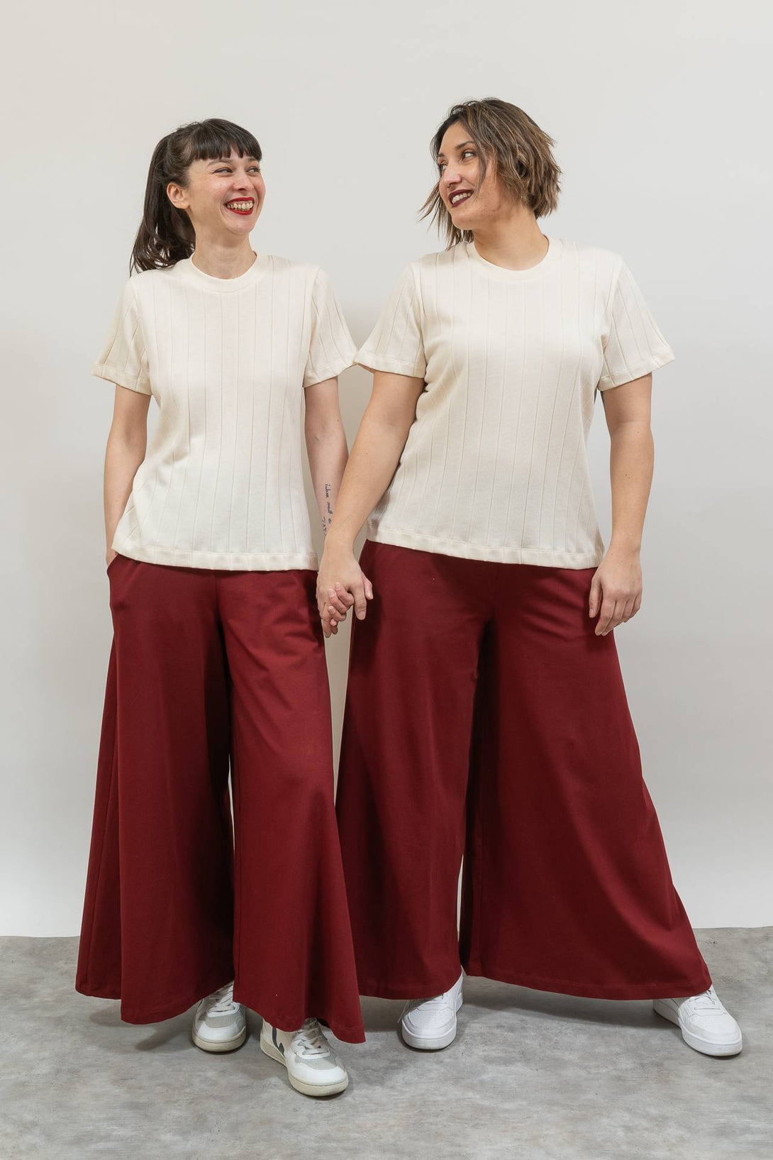 Camiseta canalé manga corta-Elisa Muresan