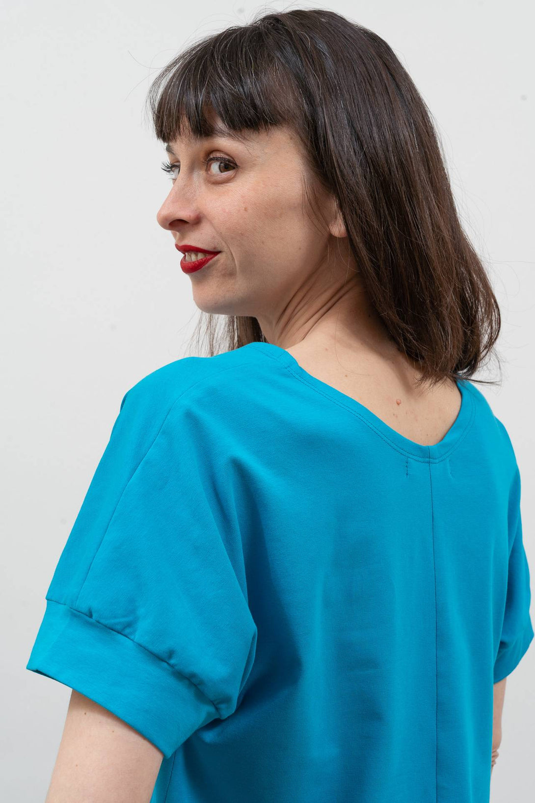 Camiseta over azul-Elisa Muresan