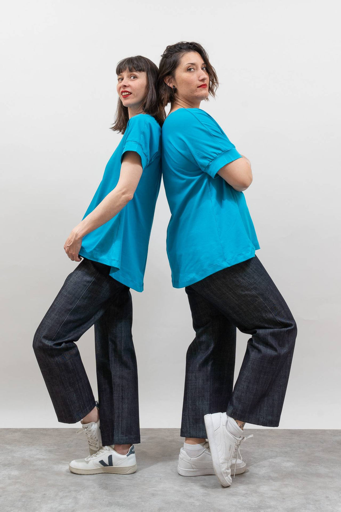 Camiseta over azul-Elisa Muresan