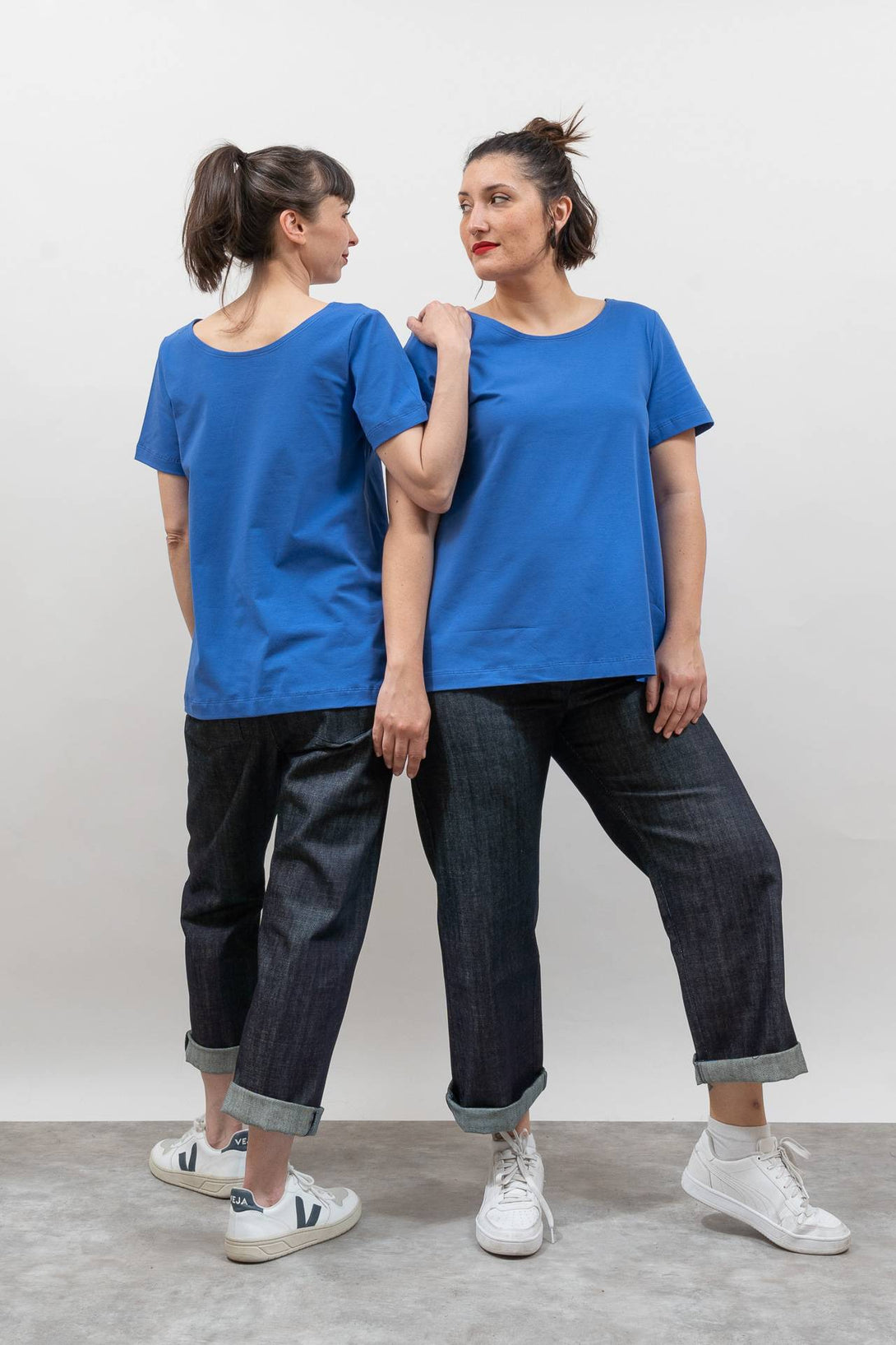 Camiseta reversible azul-Elisa Muresan