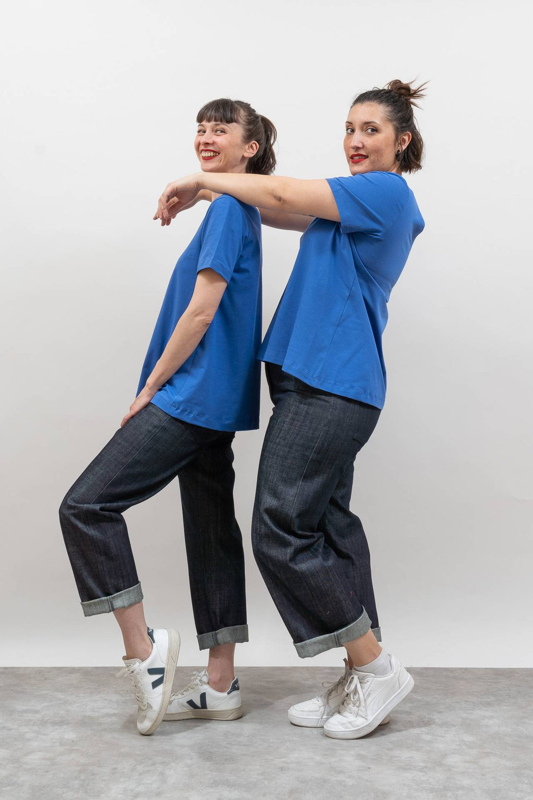 Camiseta reversible azul-Elisa Muresan