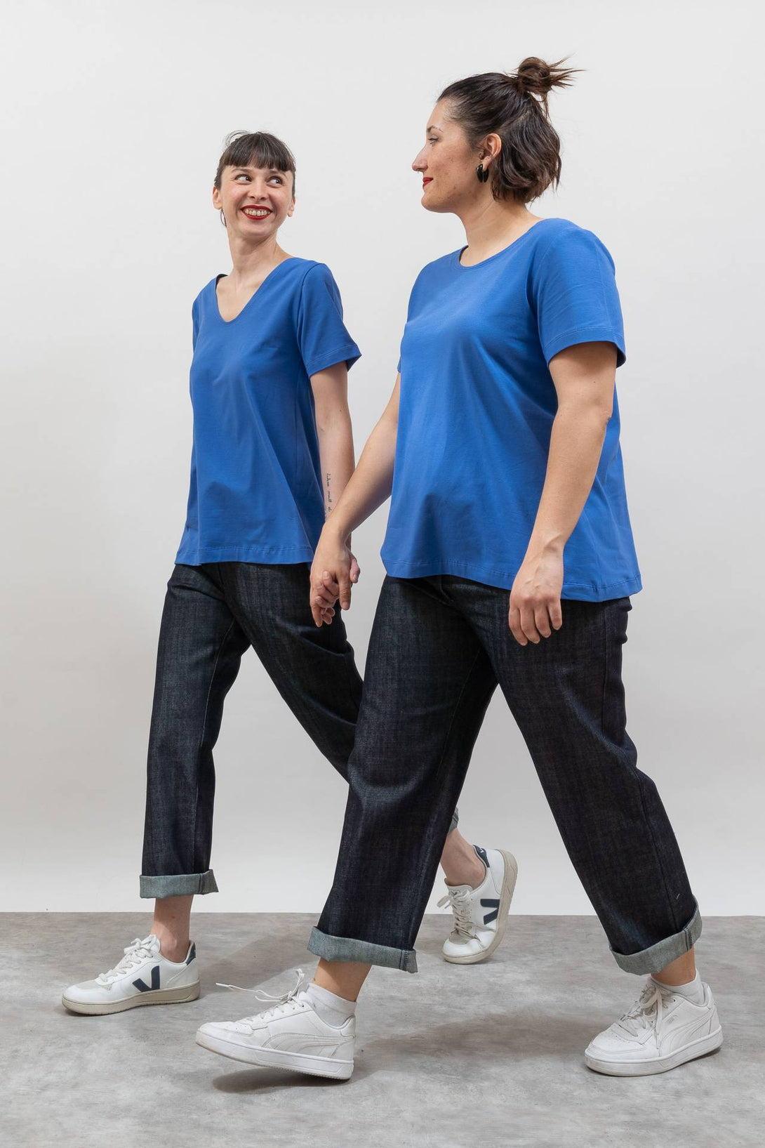 Camiseta reversible azul-Elisa Muresan