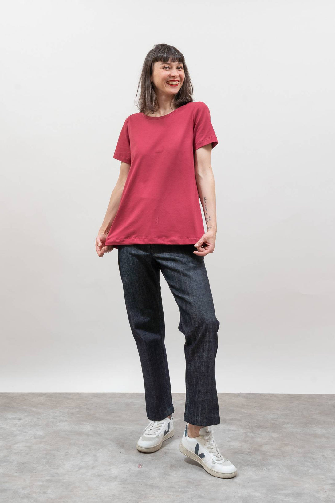Camiseta reversible fresa-Elisa Muresan