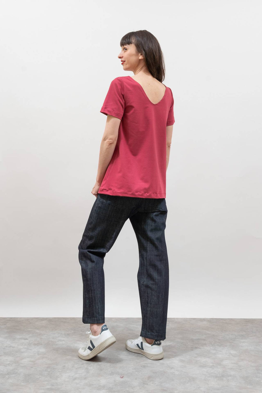 Camiseta reversible fresa-Elisa Muresan