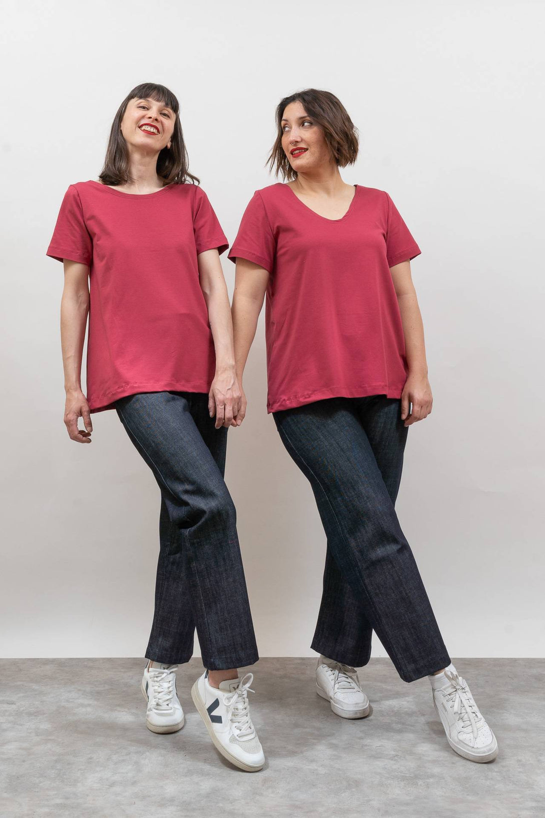 Camiseta reversible fresa-Elisa Muresan
