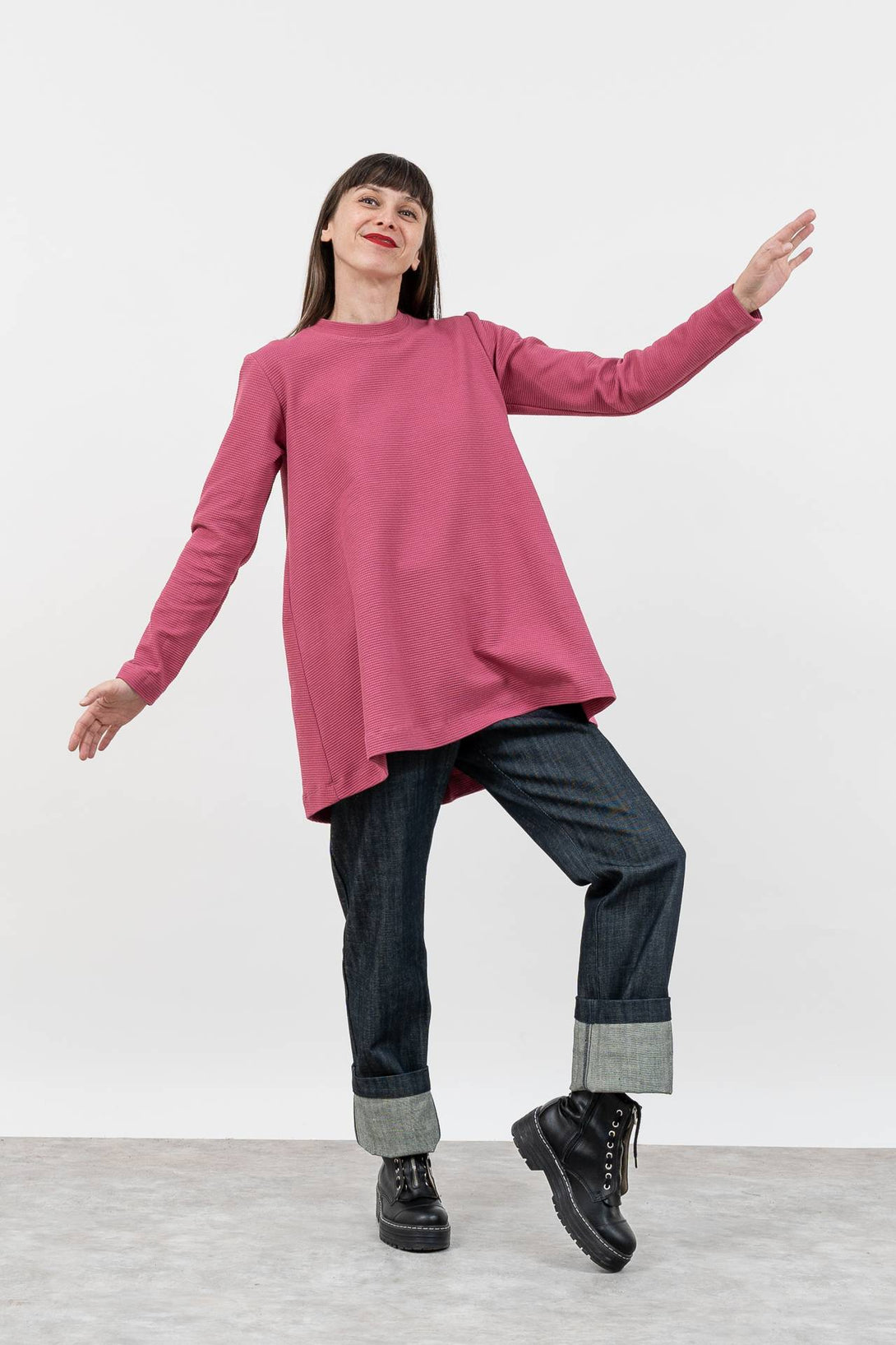 Capa larga malva-Elisa Muresan