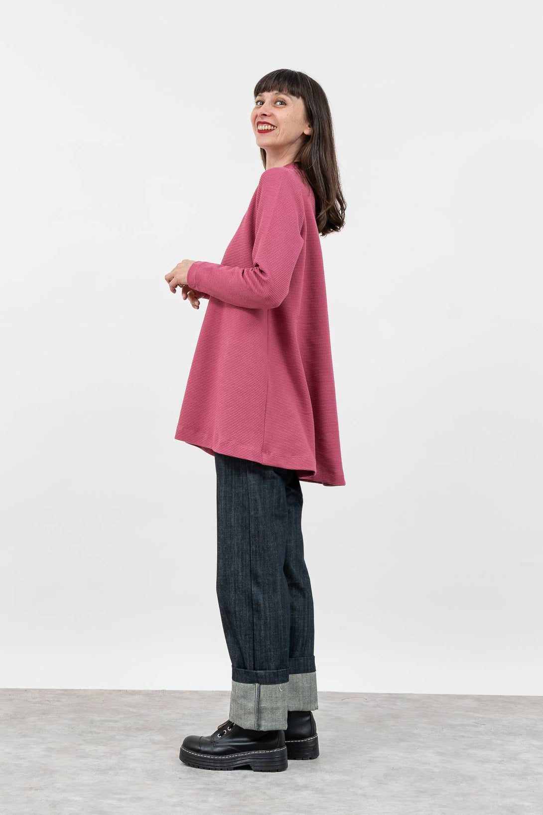 Capa larga malva-Elisa Muresan