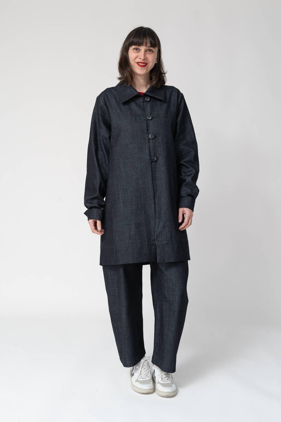 Chaqueta denim navy-Elisa Muresan