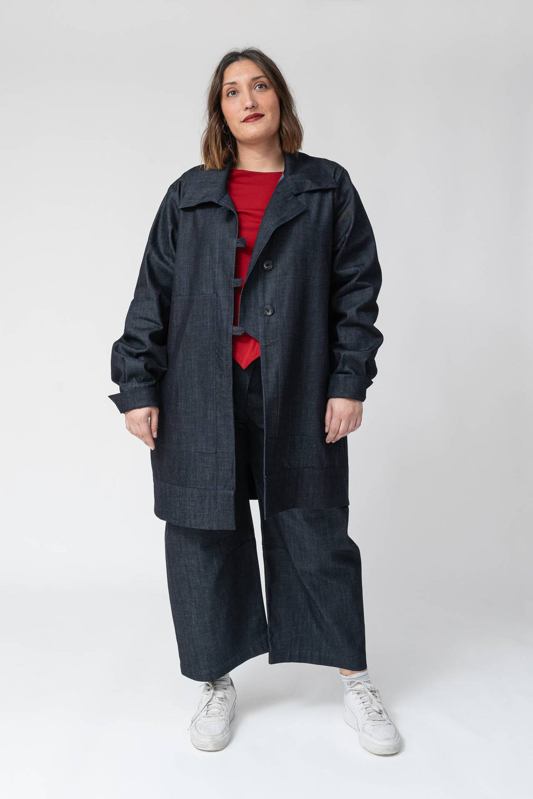 Chaqueta denim navy-Elisa Muresan