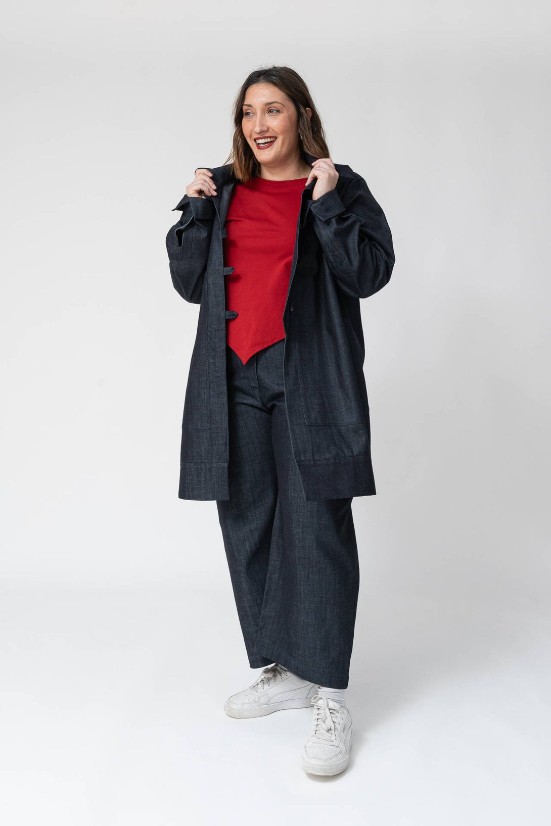 Chaqueta denim navy-Elisa Muresan