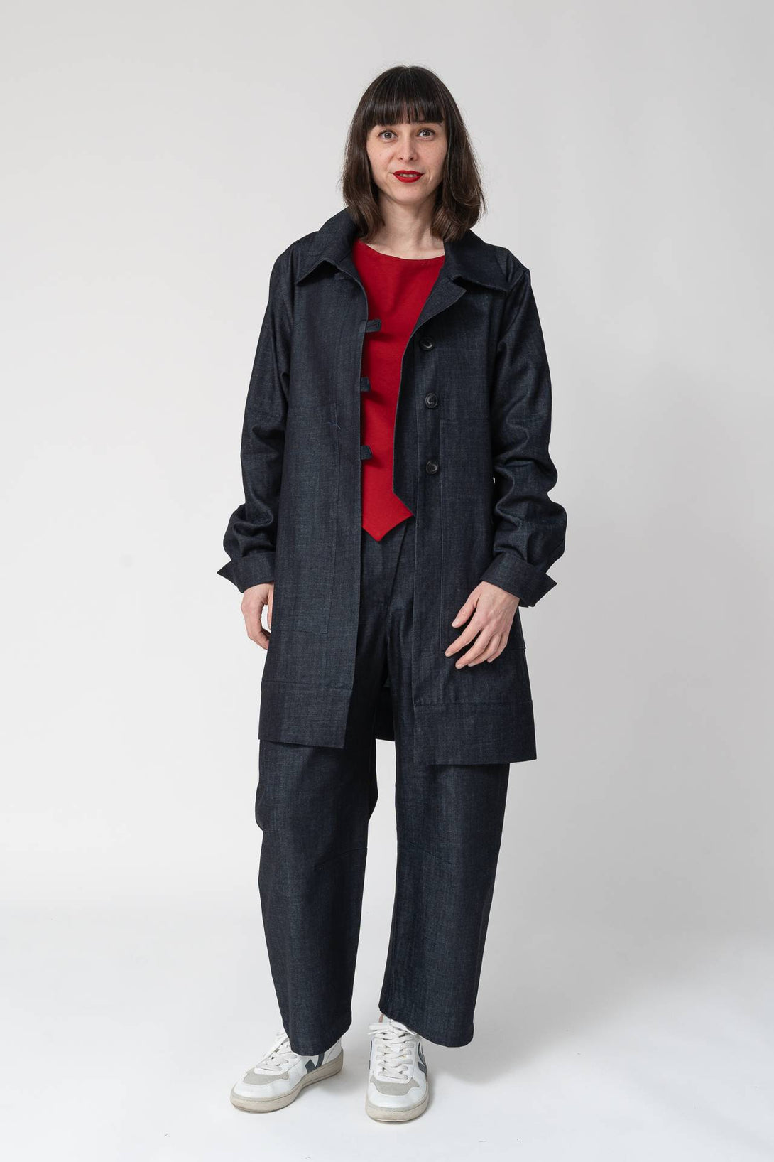 Chaqueta denim navy-Elisa Muresan