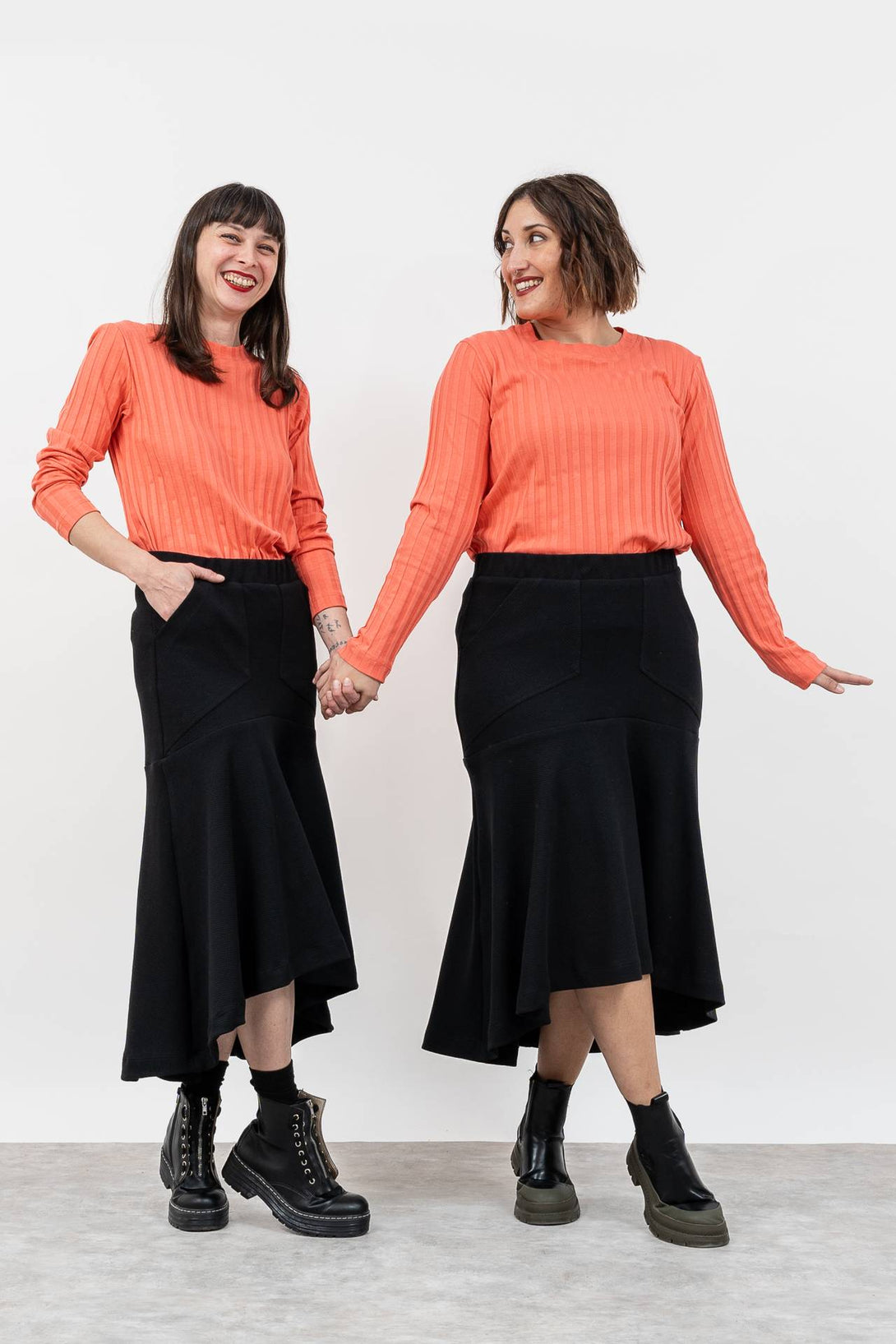 Falda Lola negro-Elisa Muresan