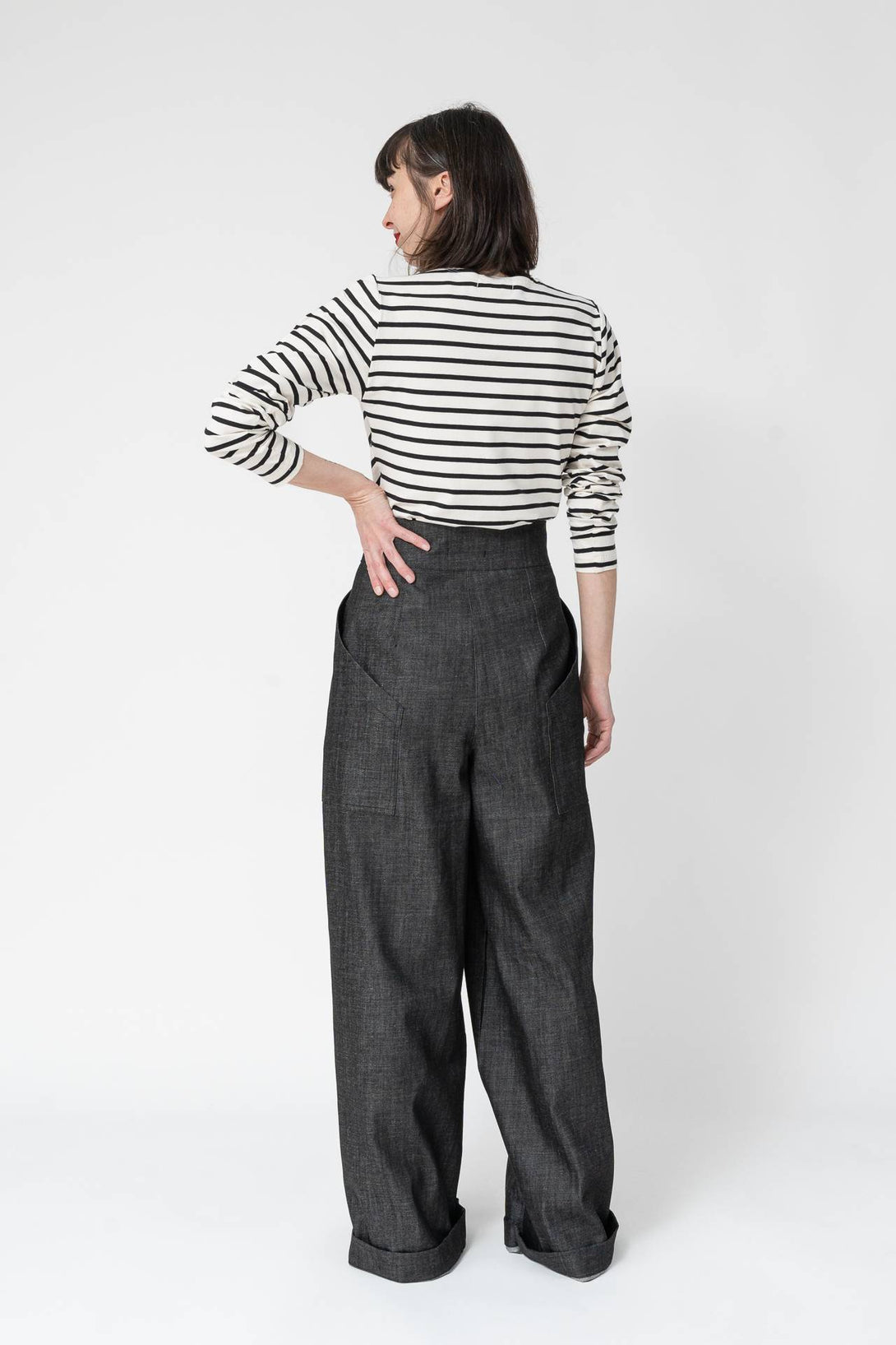 Falda pantalón Cares negro-Elisa Muresan