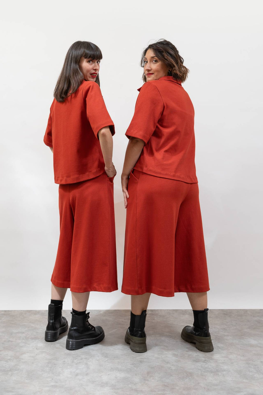 Falda pantalón Carey teja-Elisa Muresan