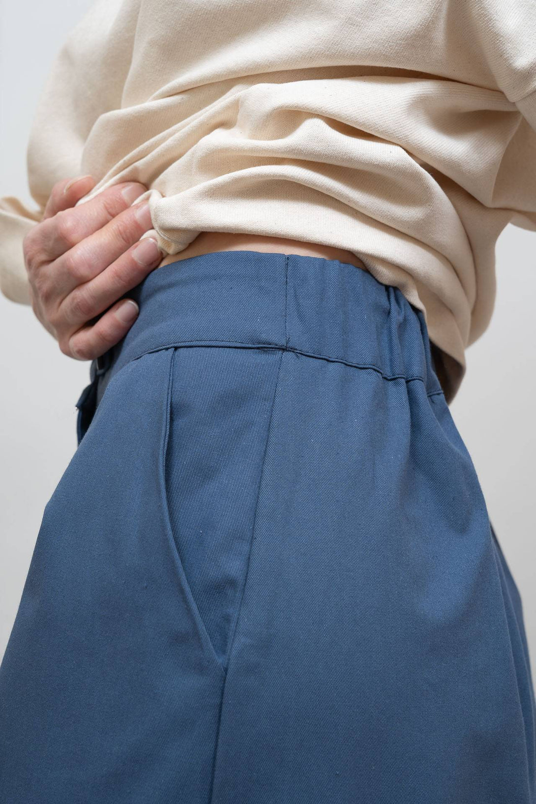 Falda pantalón pala azul-Elisa Muresan