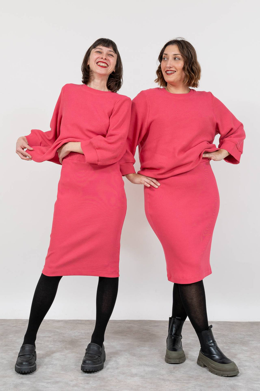 Falda tubo rosa-Elisa Muresan