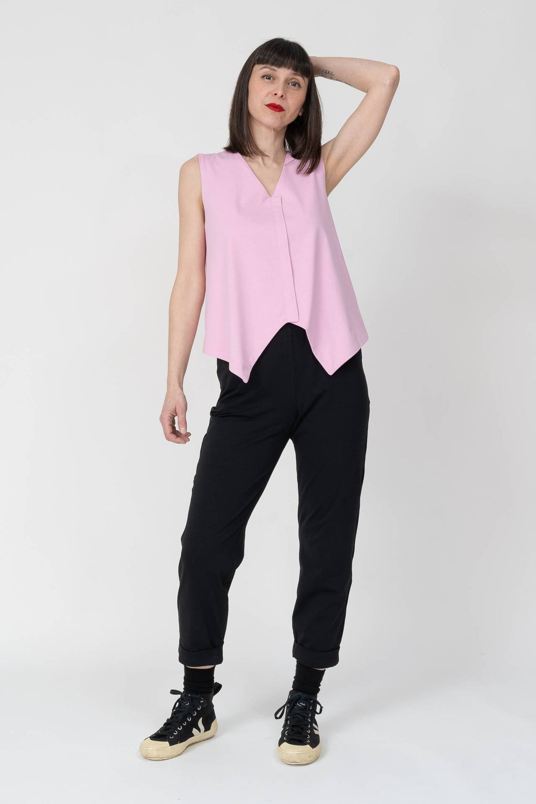 Pantalón básico negro-Elisa Muresan
