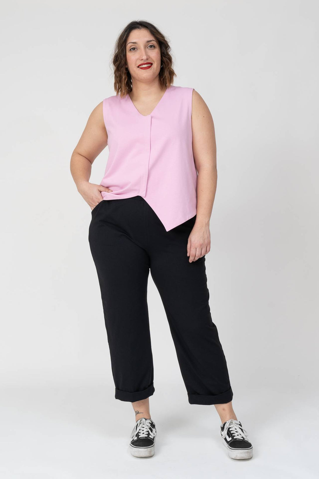 Pantalón básico negro-Elisa Muresan
