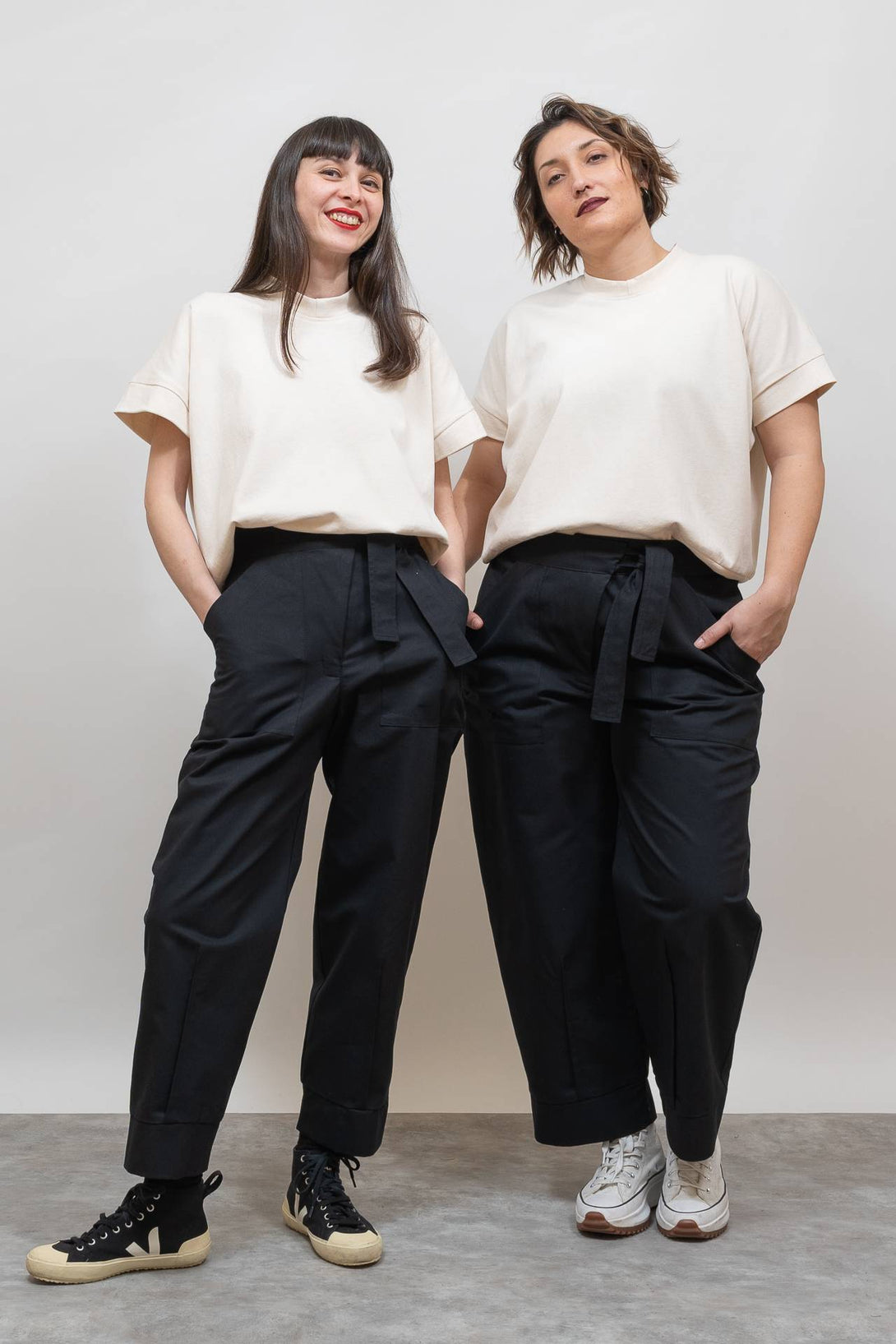 Pantalón lazo negro-Elisa Muresan