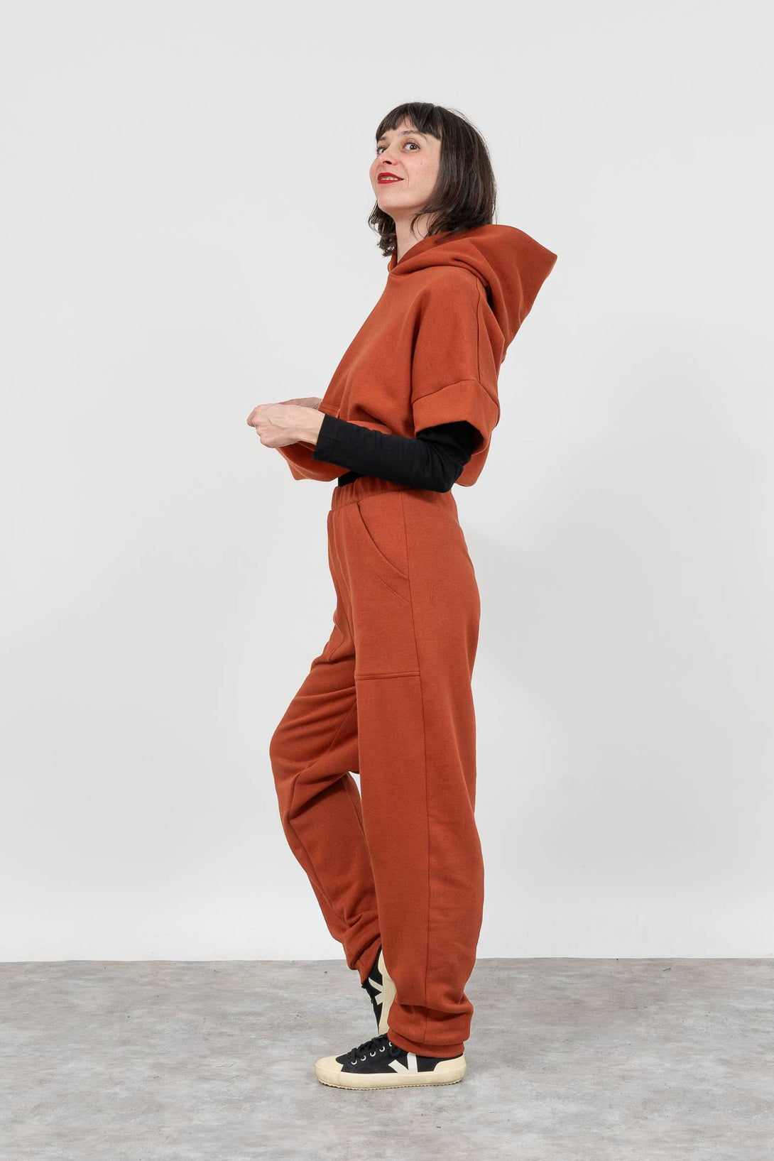 Pantalón pinza henna-Elisa Muresan