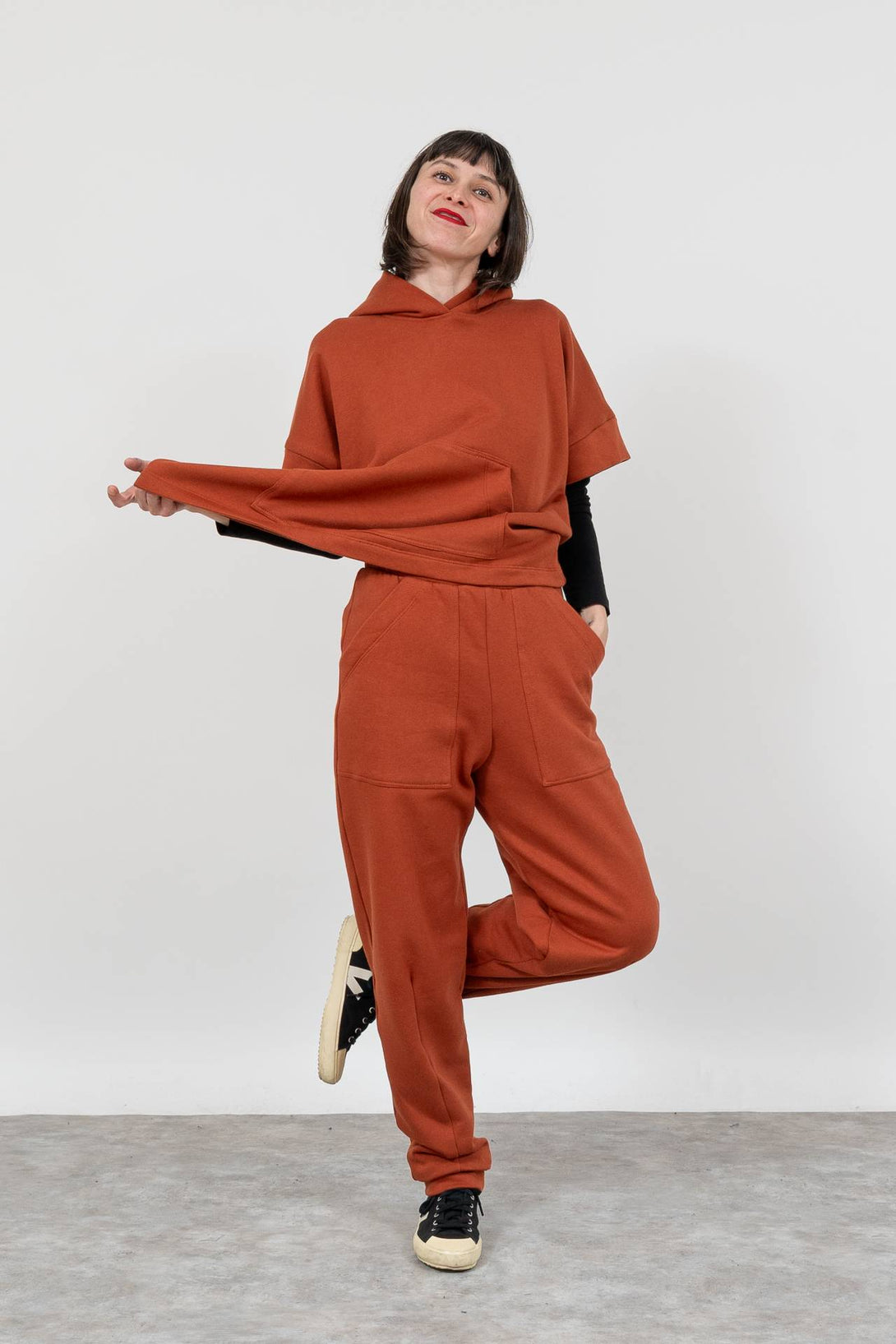 Pantalón pinza henna-Elisa Muresan