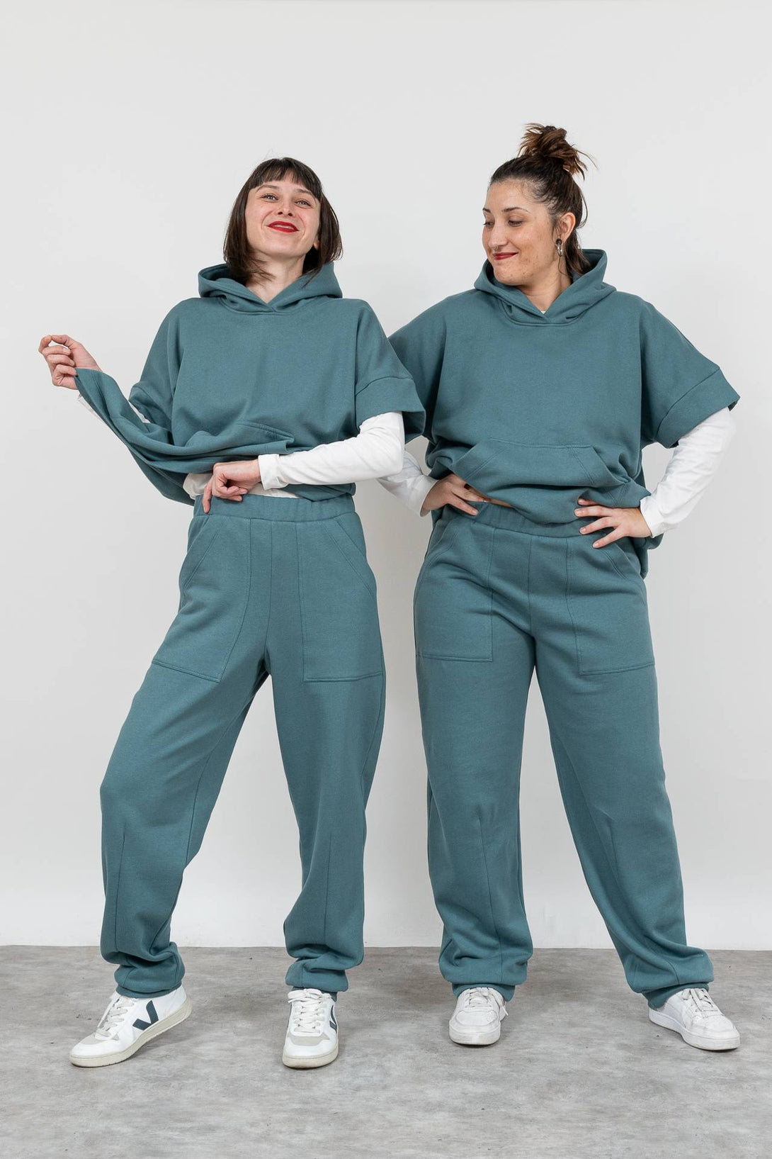 Pantalón pinza verde-Elisa Muresan
