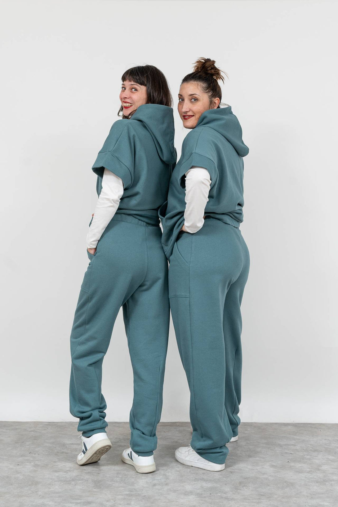 Pantalón pinza verde-Elisa Muresan