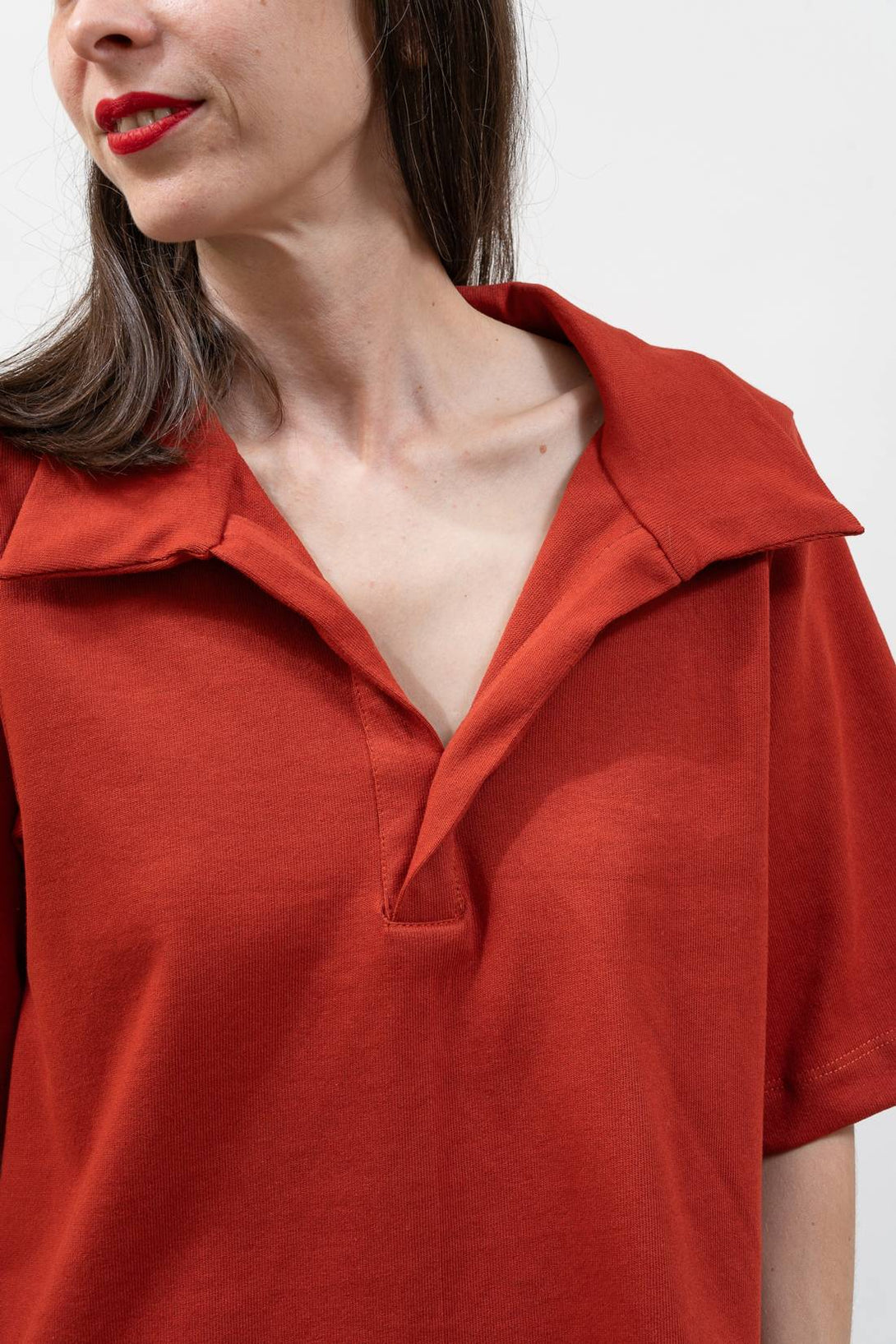 Polo crop Carey teja-Elisa Muresan