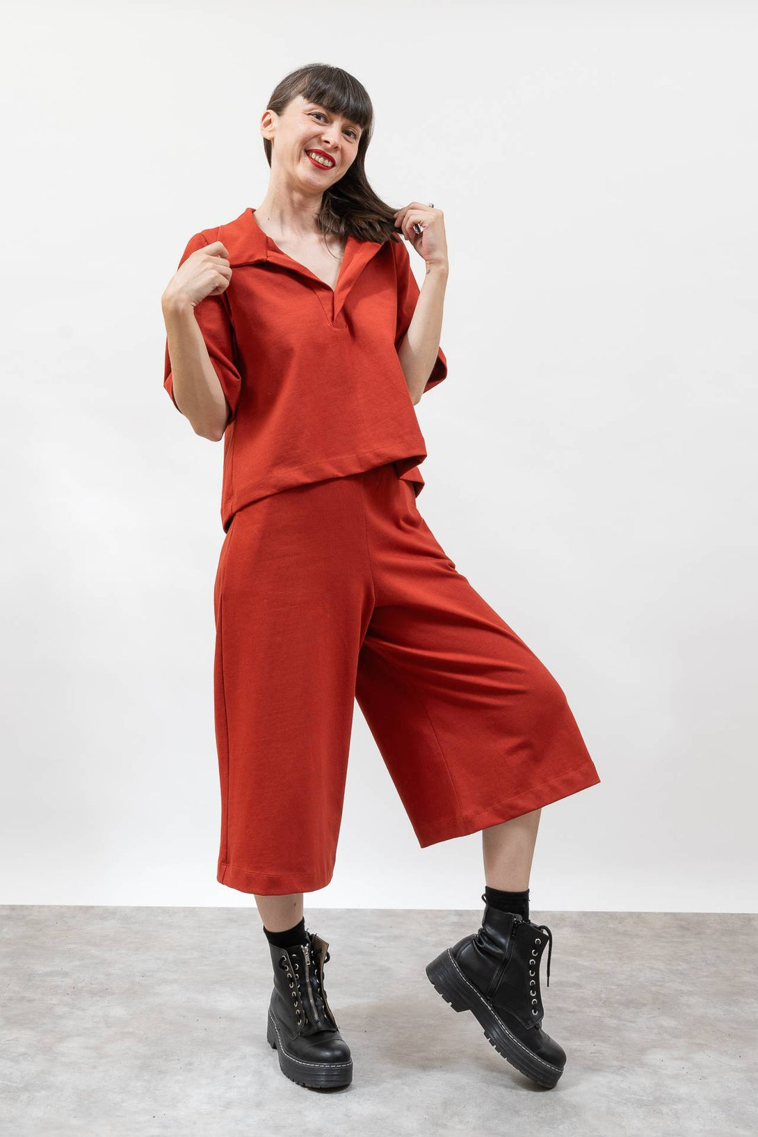 Polo crop Carey teja-Elisa Muresan