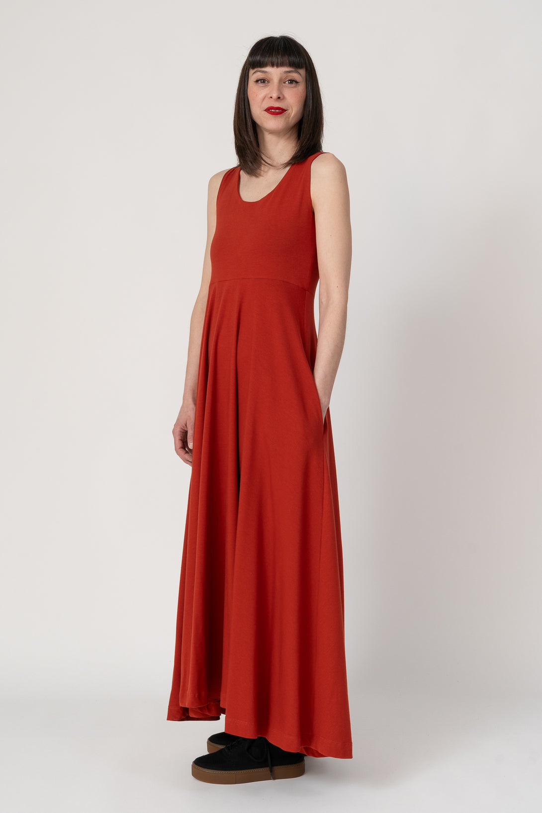 Vestido bailarina orange blood-Elisa Muresan