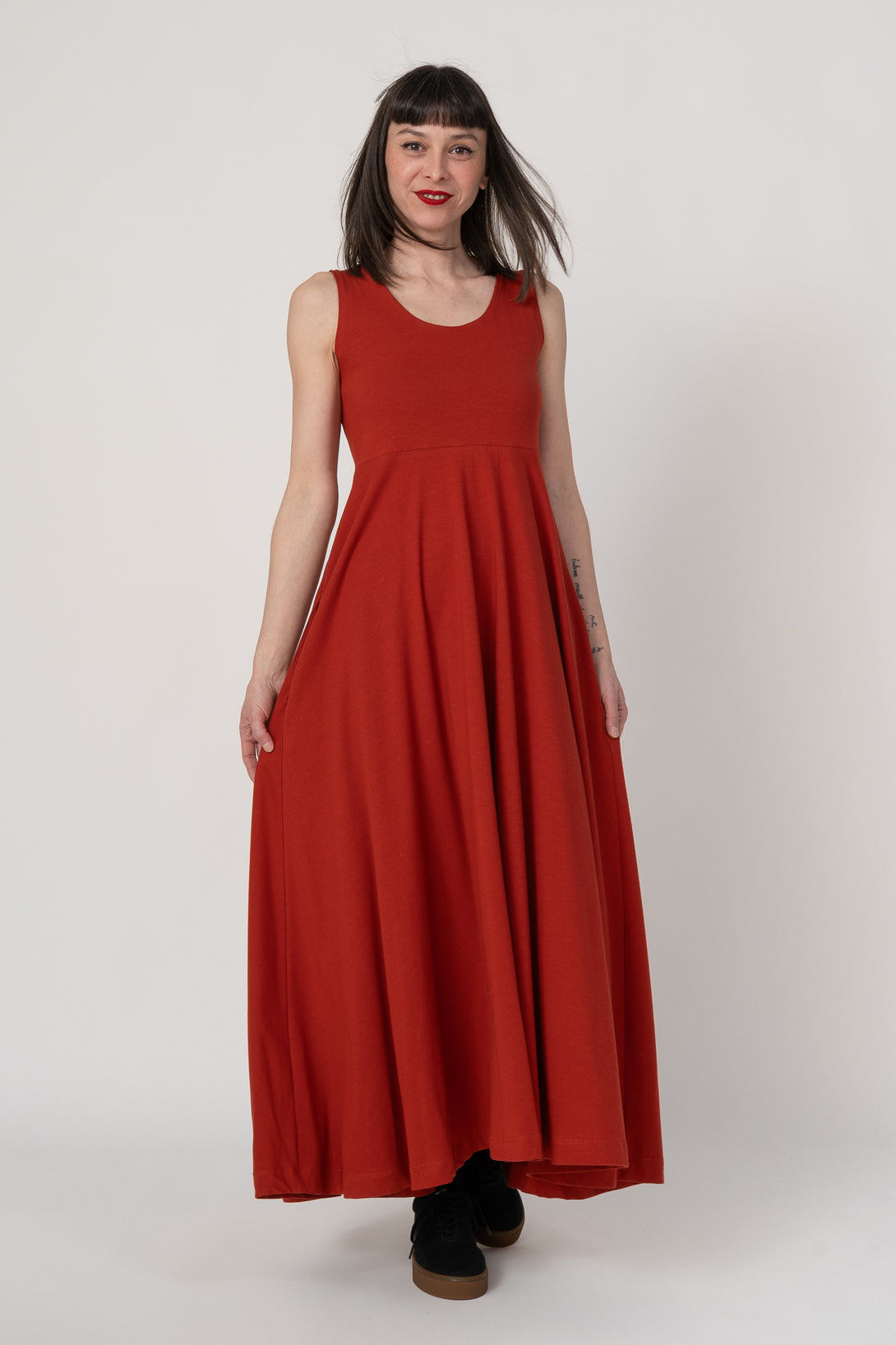 Vestido bailarina orange blood-Elisa Muresan