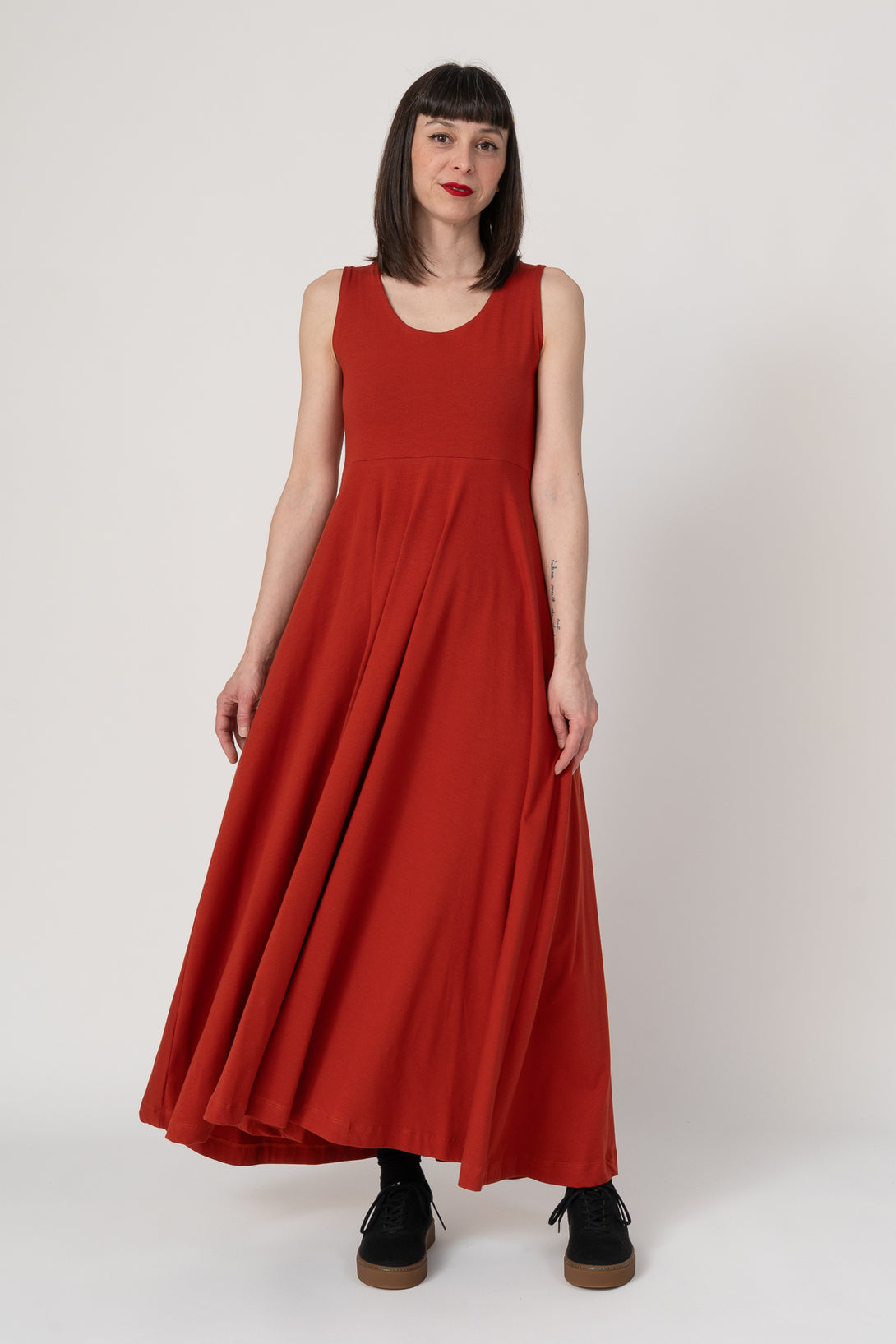 Vestido bailarina orange blood-Elisa Muresan
